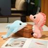 Simulation Sea lions Seals Dolphin Seahorse Plush Cartoon Reallife Sea Ocean Animal Marine Park Plush Toy Stuffed Doll Boy Gift