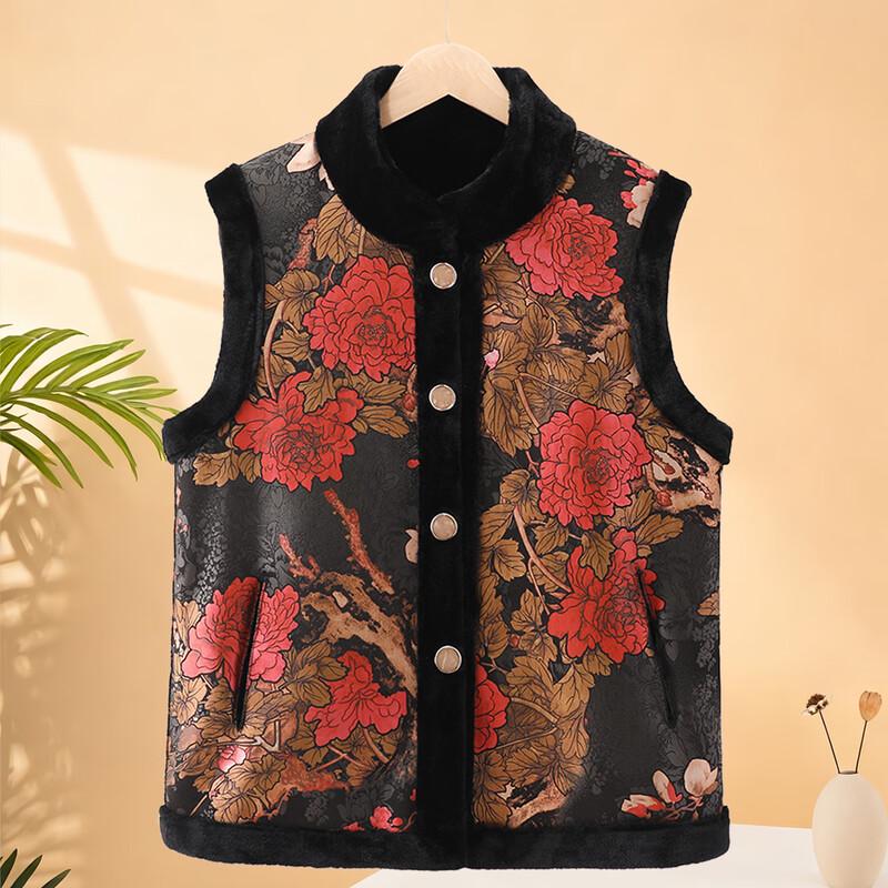 YUZHAOLIN Elderly Women's Fleece Lined Winter Vest