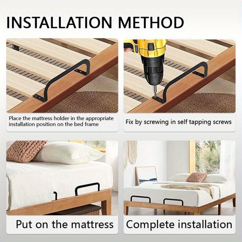 2pcs Soft Bed Anti Slip Stopper Mattress Anti Device Mattress Limiter and Fixing Bracket To Prevent The Mattress From Sliding