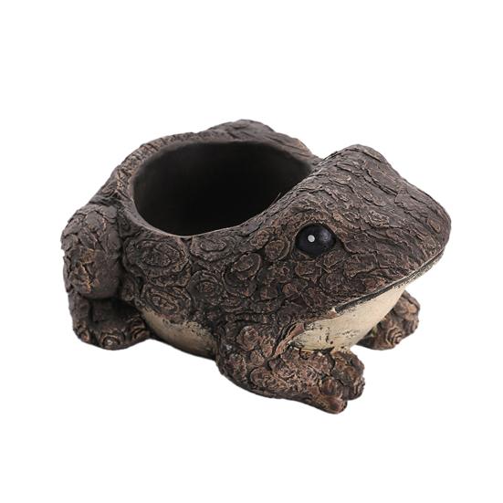 

Сочный горшок, креативный мультяшный цементный посадочный горшок в форме черепахи, лягушки, ежа для балкона Frog