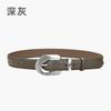 Leather Women'S Belt, Simple Retro Belt With Jeans, Casual Pants Belt, Women'S Model.