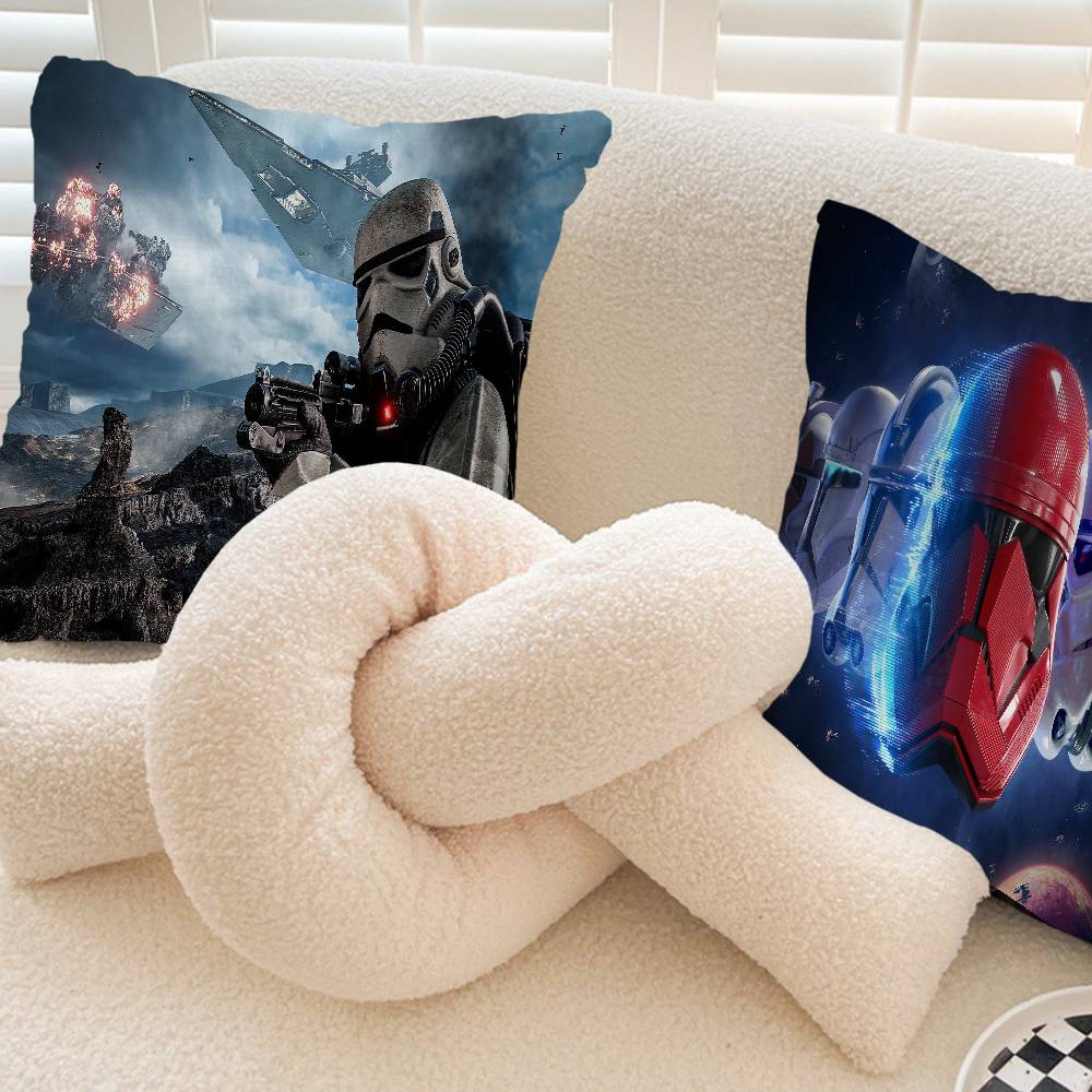 S-Stars S-Stormtrooper Cushion Cover Inches Farmhouse Decor Home Throw Pillow Covers for Couch Decorations