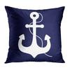 Home Decor Navy & White Nautical Pattern Throw Pillow Covers Pattern Cushion Cover Suitable for Sofa Bedroom Car Pillow Cover