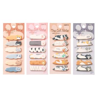 180Sheets Kitten Index Tabs Page Marker Adhesive Notes Memo Pad Index Sticker Reminder On Notebook Planner Calendar