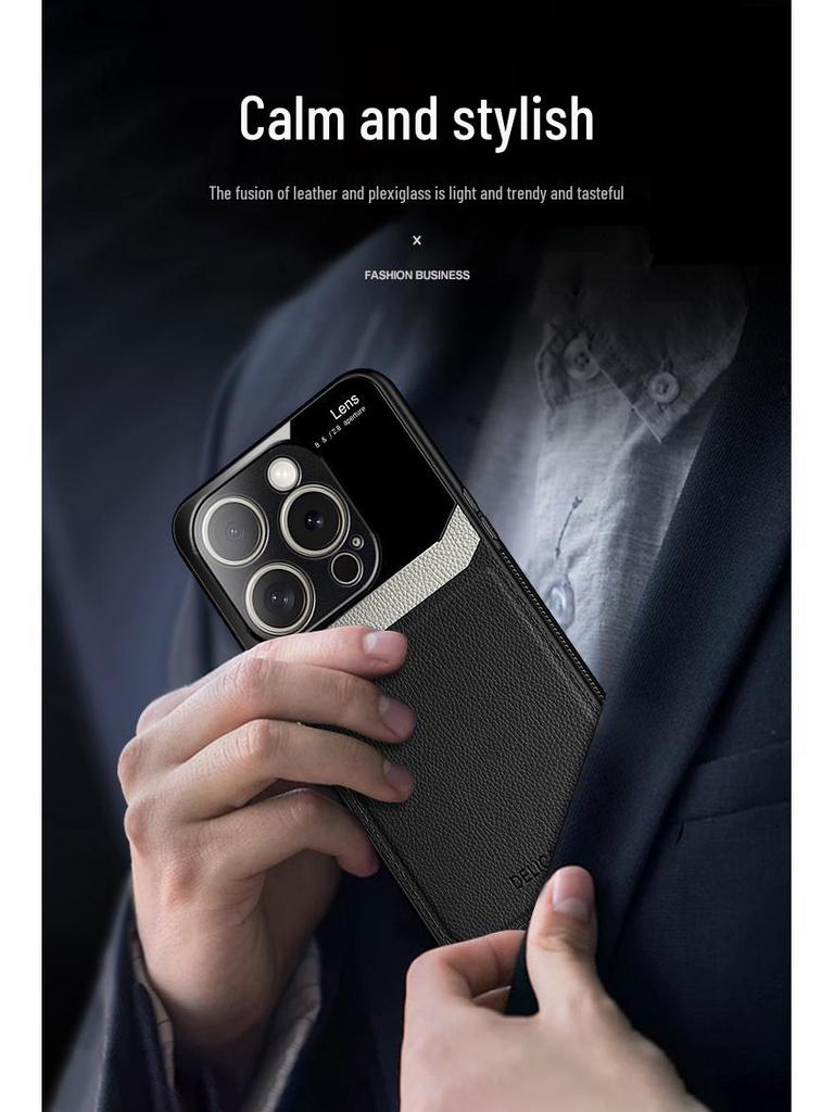iPhone 17 Pro Max Leather Texture Phone Case - Compatible with Apple Models 12 To 16, XS, 13, 14, and 15.