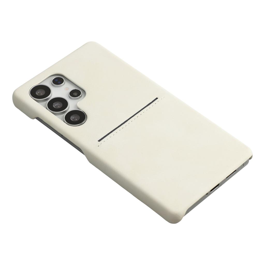 For Samsung Galaxy S24 Ultra Case Skin-Touch Leather + PC Phone Cover with Card Slot