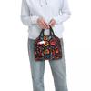 Mexican Embroidery Floral Insulated Lunch Bag for Women Children Leakproof Food Boxes Thermal Lunch Box Tote