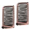 2Pcs Banana Hair Clips Metal Woven Thread Easy   Simple Stylish Vintage Clincher Comb for   Travel Family