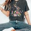 Easter Floral Bunny T Shirt Sweat Rabbit Woman'S Kids Crewneck