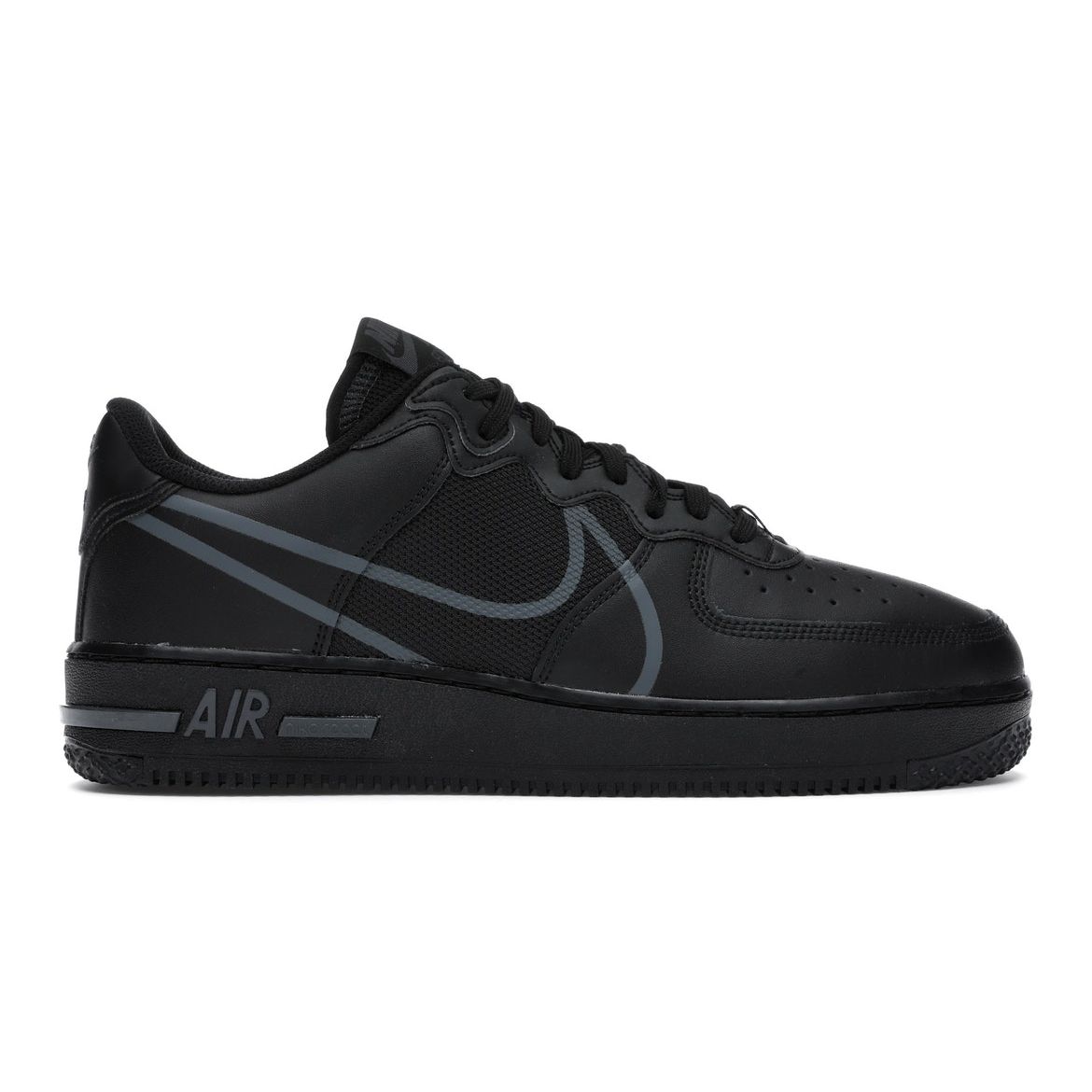 

Мужские кроссовки Nike Air Force 1 React Triple Black антрацит CT1020-002