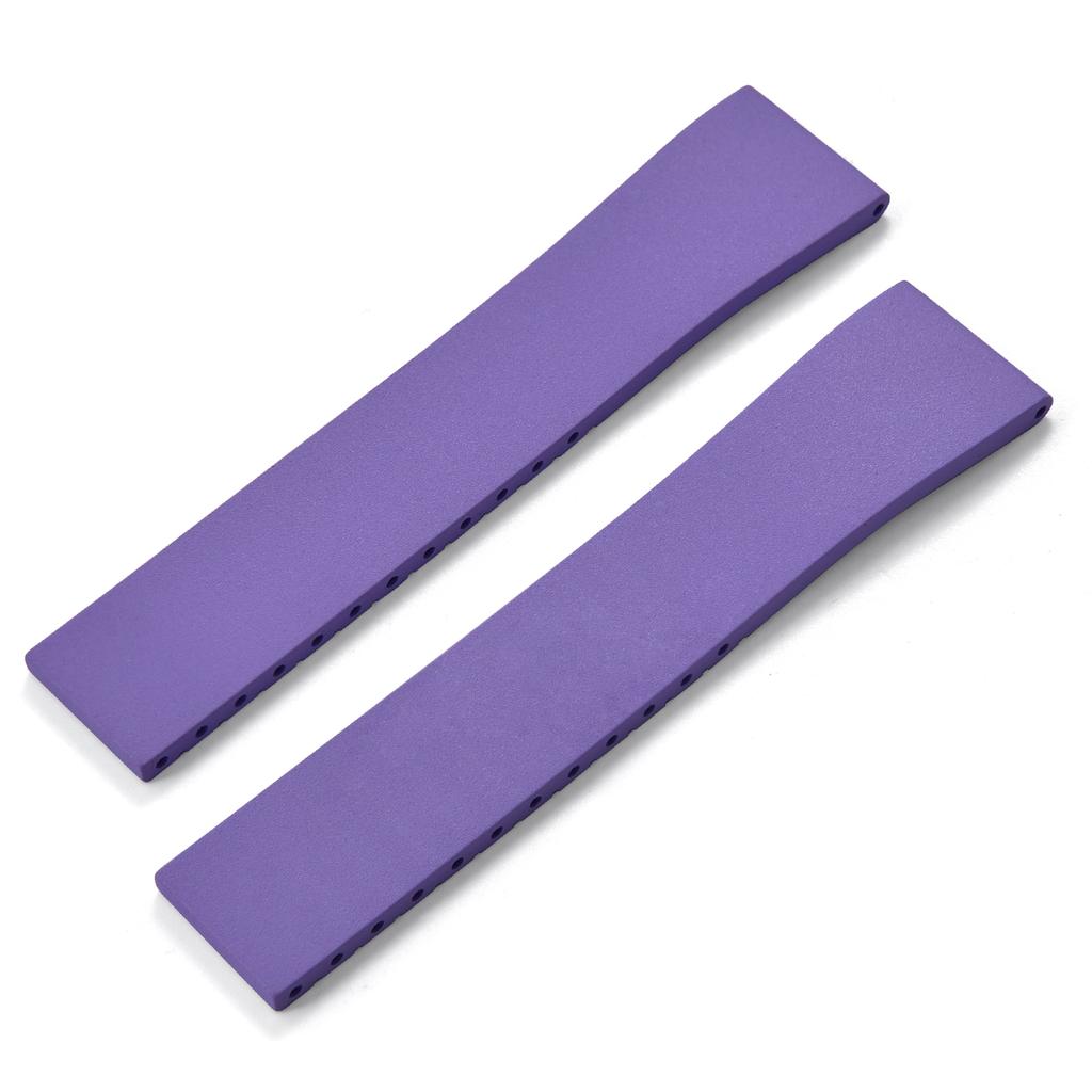 New Fluoro Rubber Watch Band CTS FKM Strap 16 18 19 20 21 22mm Cut to Size Fast Release Adjustable Universal Rose Gold Buckle