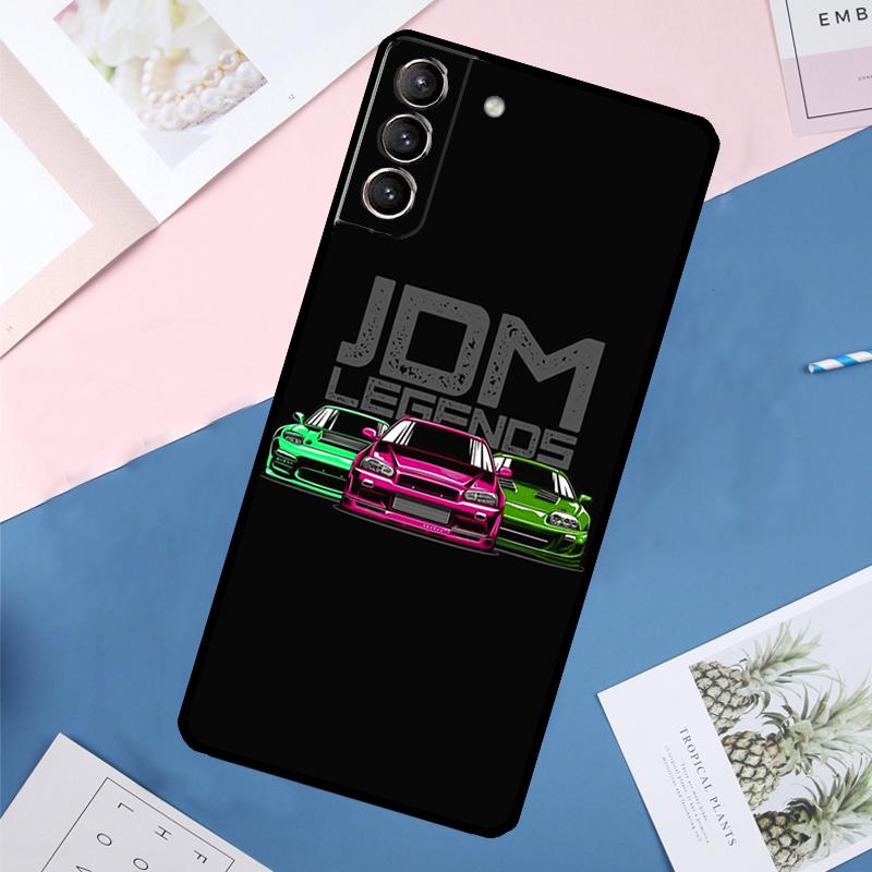 Japan JDM Car Case For Samsung Galaxy S24 Ultra S21 S22 S23 S25 Ultra S9 S10 Plus S20 FE S25 FE Back Cover