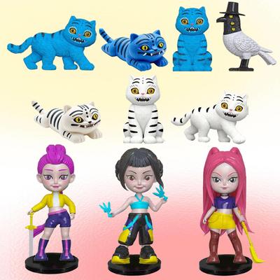 5-18pcs/Set Kpop Demon Hunters Action Figure Toy Derpys Tiger Rumi Mira Zoey Sussy Figurine Doll For Fans Gift Birthday Gifts