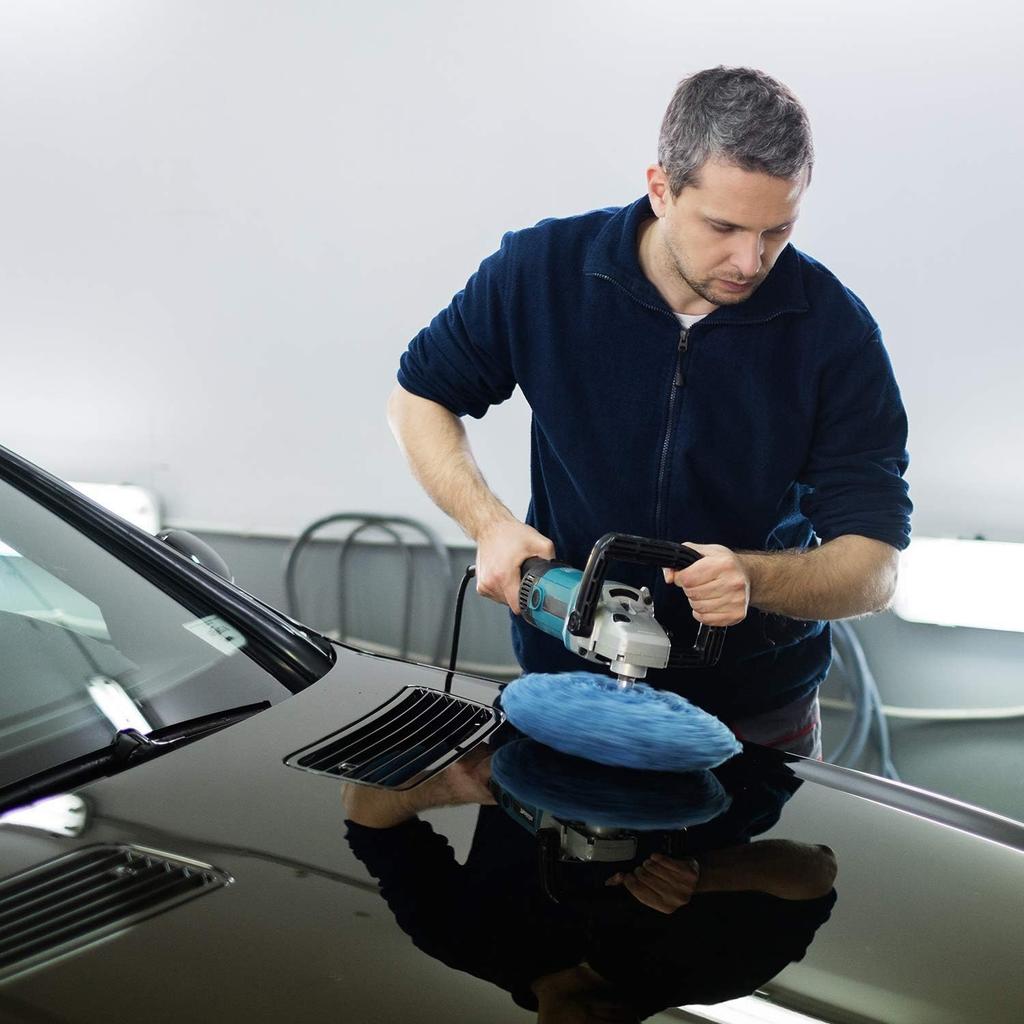 Mudder 20 Pieces 9 To 10 Inches Buffer Pads Car Polisher Bonnet Orbital Buffer Bonnets Microfiber Polishing Pad Cover