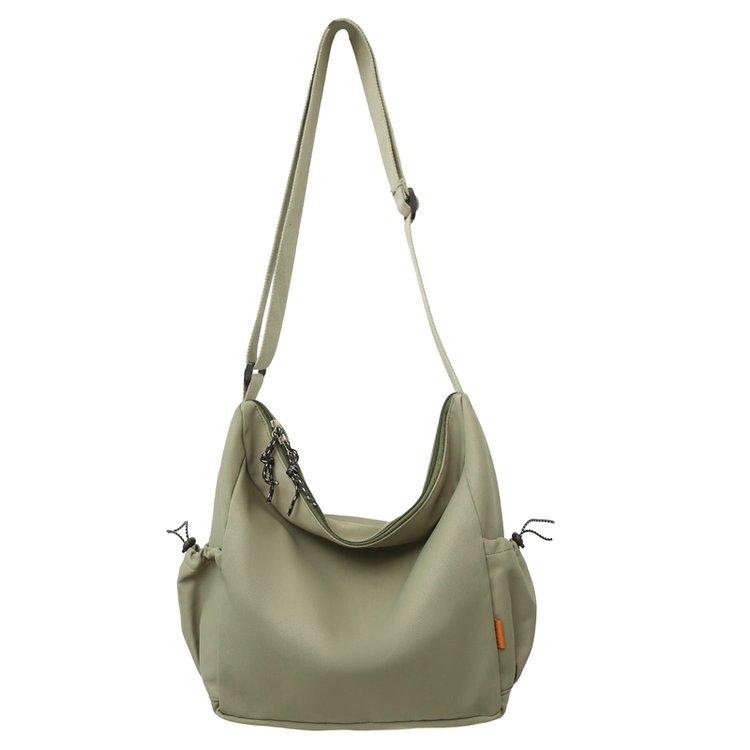 

Модная сумка для поездок на работу большой вместимости, женская, новая, в стиле ins, нишевый дизайн, косая сумка-тоут высокого класса, сумка через плечо зелёный