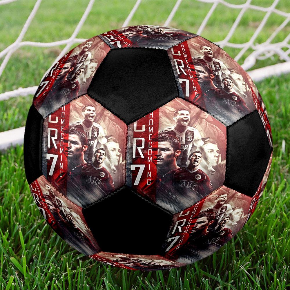 1 pz Pallone da Calcio CR7 Misura 5 Pallone da Calcetto Indoor alla Moda Colorato Gioco in Giardino - Ottimo Regalo per Appassionati di Sport HE29