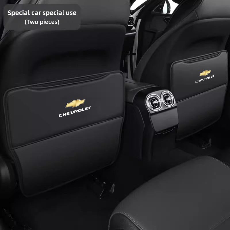 AABHK1 2Pcs Car Seat Anti Kick Pad Protective Cover Auto Accessories For Chevrolet Cruze Malibu Colorado Suburban Equinox Blazer Trax
