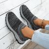Fashion Women Sneakers 2025 New Flat Large Size Sneakers Women Casual Mesh Round Top Shoes Cushion Color Matching Breathable Loafers
