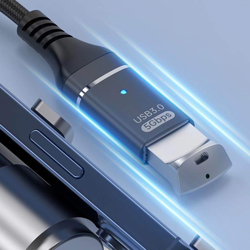 Fast Speed USB Type C OTG Adapter With Nylon Braided Cord Supports 10Gbps Transmission 5V3A Fast Charging