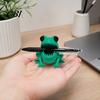 Bureau Pen Organizer Leuke Kikker Houder, 3D Geprinte Figuur, Cartoon Leuke Tafeldecoratie Organizer, Multifunctionele Opbergruimte voor Pennen Potloden Markers,