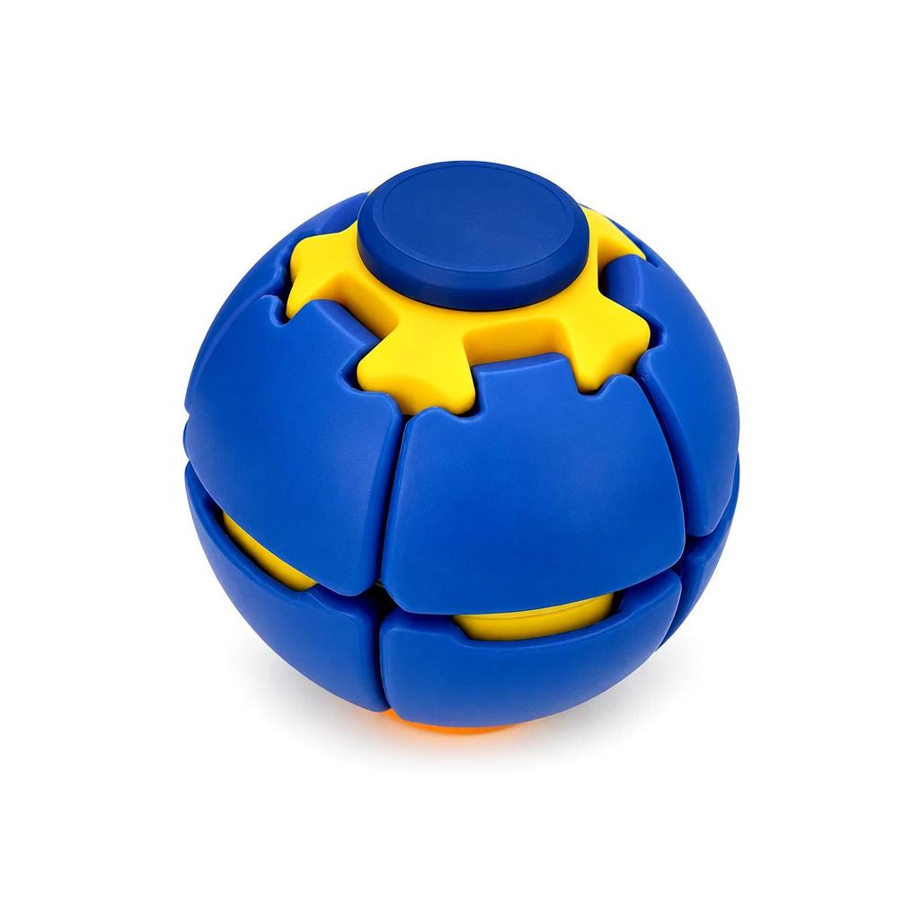DOWMOO Spin & Press Decompression Fidget Ball - Multi-Color Interactive Stress Relief Toy