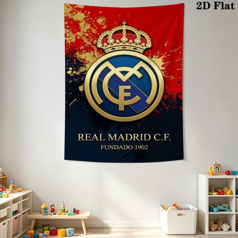 Real Madrid Cf Legacy Gold Blue Bedding 1 Duvet Cover 2 Pillowcase Without Core Soft And Comfortable Bedding Set Duvet Cover And Pillowcase