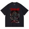 230 Gsm 100% Cotton Berserk V4 Skull Knight Print Unisex Heavy Cotton T Shirt