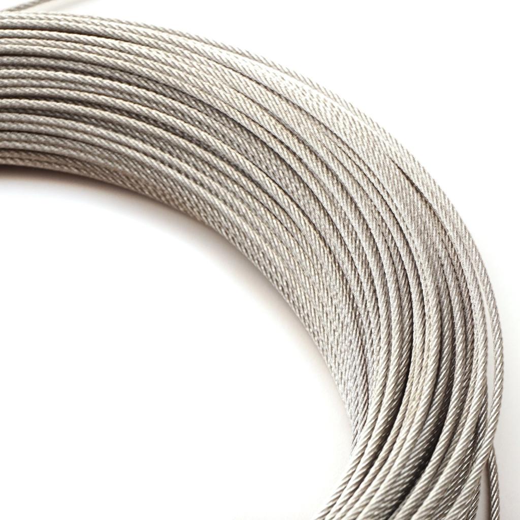 BWR5474 Window Regulator Repair Cable Steel Wire Rope 7x7 Diameter: 1.7 mm Length 100 meter for Car Window Regulator 