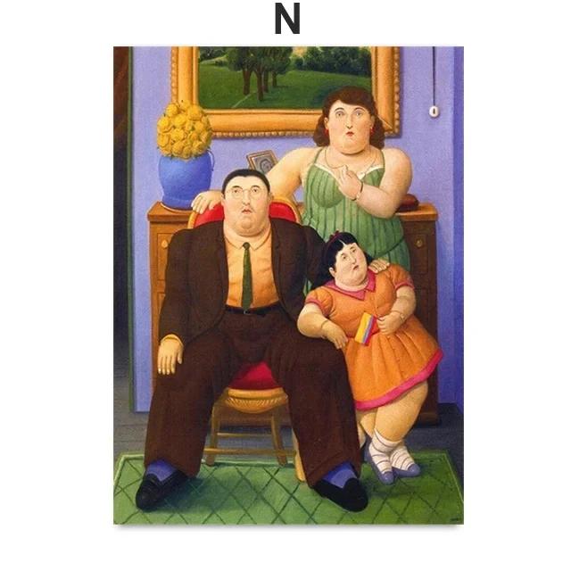 Fernando Botero Femei Dansând Circ Artă de Perete Pictură pe Pânză Postere și Imprimeuri Nordice Imagini de Perete pentru Decorarea Camerei de Zi