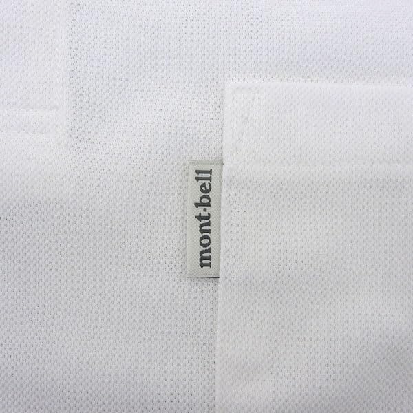 mont-bell wic. polo shirt 1114228 men's short sleeve white m