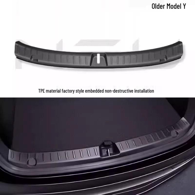 

Premium trunk sill strips for Tesla Model Y/3 refreshed models - factory upgrade.