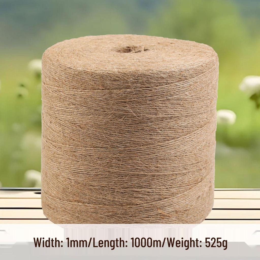 Jute Rope: Multi-Spec Hemp Rope for DIY Projects & Bundling, Thick To Thin Options