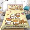 Coro Coro K-Kuririn Duvet Cover Set Home Style Bedding Soft Laundry Cotton Bed 3 Piece Set Student Dormitory Gift
