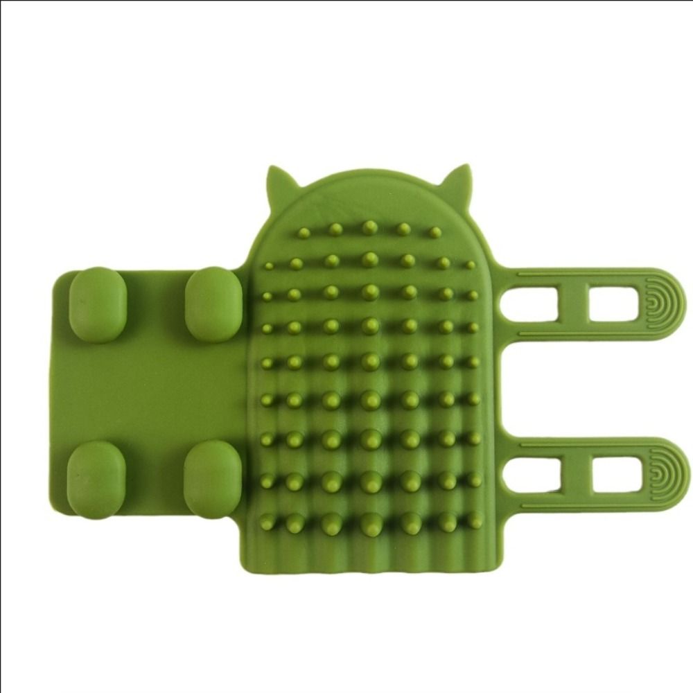 Gentle Cat Hair Removal Comb Self Cleaning Silicone Cat Brush New Wall Corner Scratcher Home Use