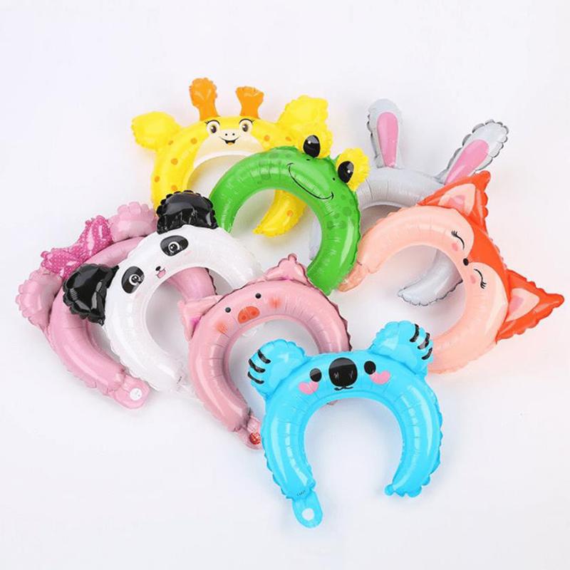 10 шт./упаковка, высококачественные, изысканные и милые повязки на голову из алюминиевой пленки в виде воздушных шаров (пожалуйста, не перекачивайте)