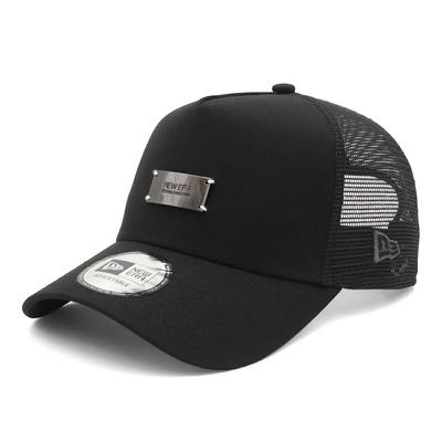 Mesh Cap FREE 940AFTR METAL PLATE BLK BLK 261 [New Era] 9FORTYA-FRAME Black/Black