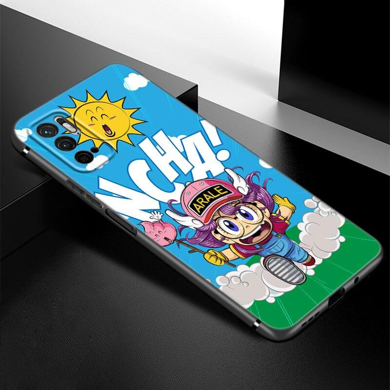 Dr Slump Arale Anime Phone Case For Xiaomi Redmi Note 7 8 8T 9 9S 10 10S 10T 11 11S 4G 11E 11T Pro 5G Soft TPU Black Cover