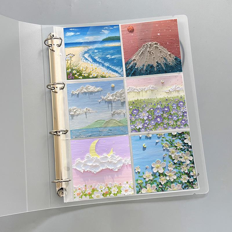 3-inch Loose-leaf Transparent Photo Album for Airplane, Movie & Train Tickets