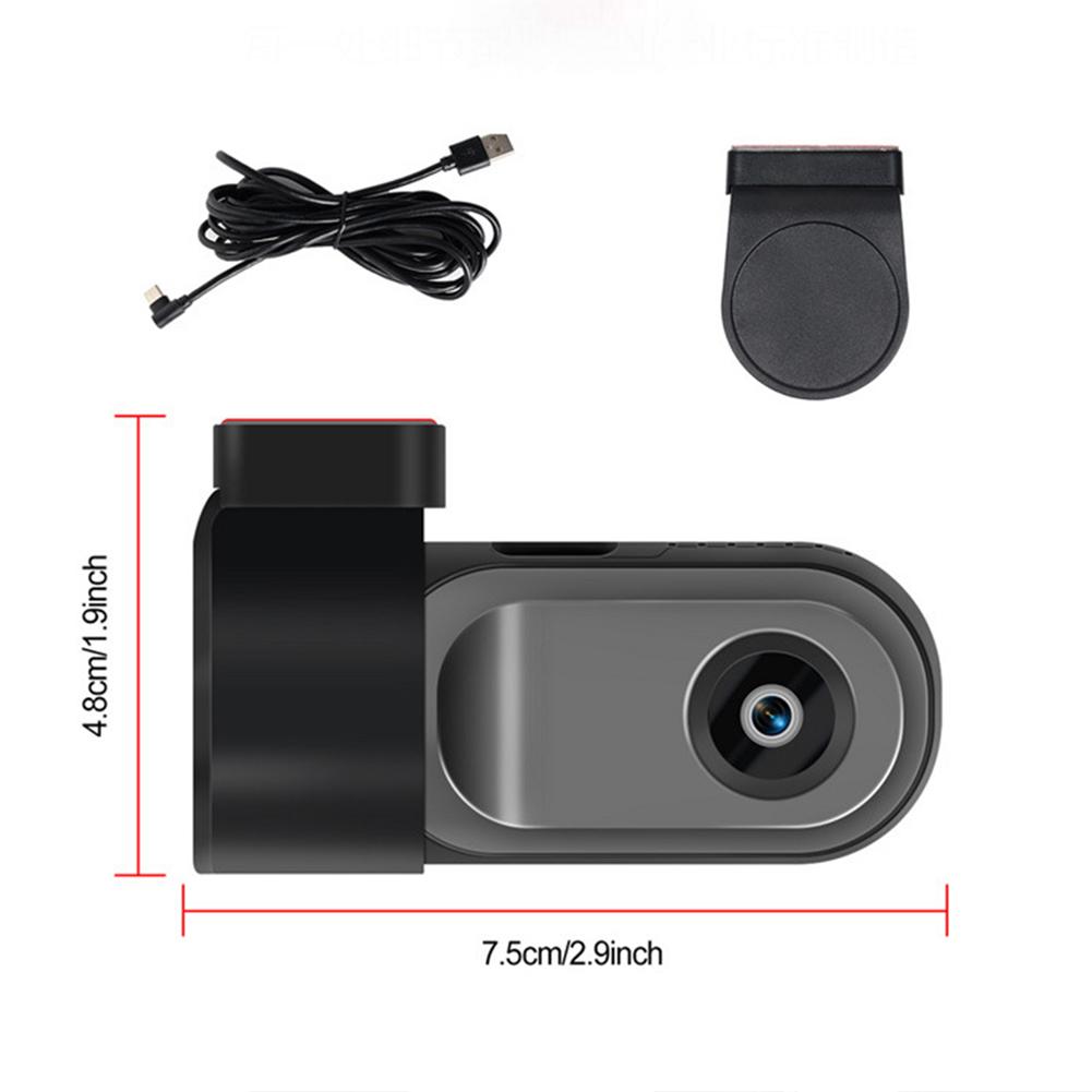 WiFi Hidden Dash Cam 1080P Car Camera Car Front Car Dash Cam Car Mini Dash Cam with Night Vision 24 Hours Parking Mode APP WDR