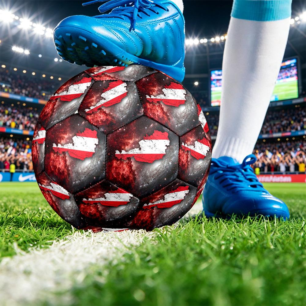 Austria Football Printed Size 5 Soccer Ball Wear Resistant Standard Adult Training Football Fan Gift for Indoor Outdoor Match Sports