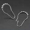 12pcs Durable Stainless Steel Shower Curtain Hooks with Rust Prevention and Five Rolling Beads