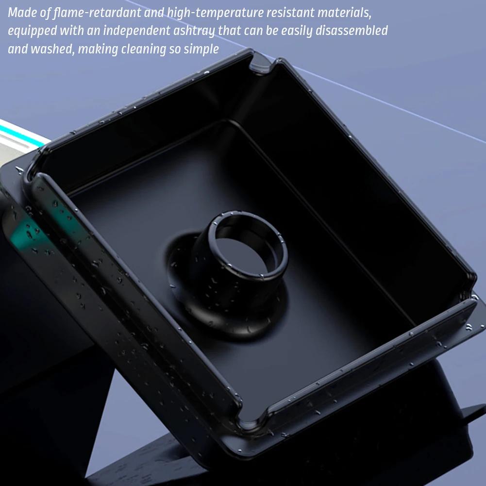 Smart Air Purifier Ashtray with Atmosphere Light for Filtering Second-Hand Smoke From Cigarettes Remove Odor Smoking Accessories