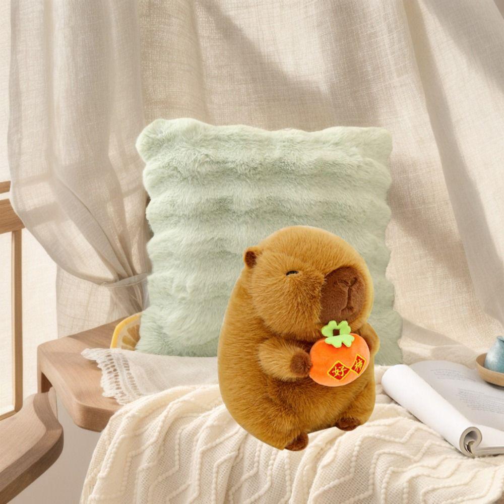 Simulation Plush Animal Kapibala Doll Soft Capybara Plush Stuffed Toy  Kids Gifts