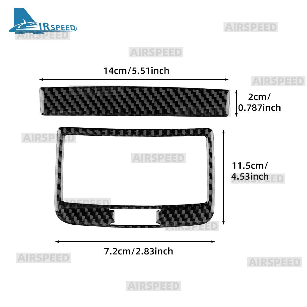 Real Soft Carbon Fiber Sticker For SEAT Ateca 5F 2016-2025 For Cupra Ateca 5F 2018-2025 LHD RHD Car Rear Air Outlet Frame Trim