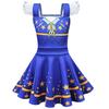 83102 Rochie din plasă plisată cu imprimeu Lily Lovebraids pentru fete