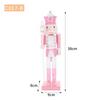 Pink & White Princess Style Wooden Nutcracker Ornament