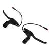 Electric Bicycle Brake Levers, Black Metal, Left & Right Pair