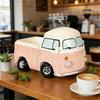 Retro Pink Mini Truck Flower Pot Home Decor Vehicle Planter Vintage Car Piggy Bank Decor Indoor for Home & Office Gifts for Kids