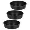 Egg Cake Mold 3Pcs Round Cake Tin for Baking Cakes Easily