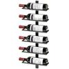 Wall Mounted Wine Rack, 6 Tier Metal Wine Display Rack, Storage Holder for Kitchen, Black